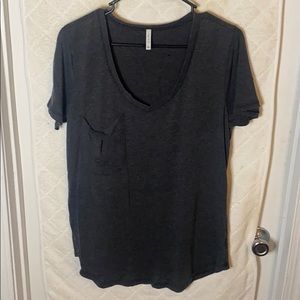 Z Supply Gray Pocket Tee